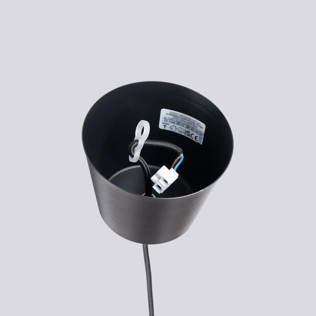 Κρεμαστό φωτιστικό BILO μαύρο ατσάλι/1x15W