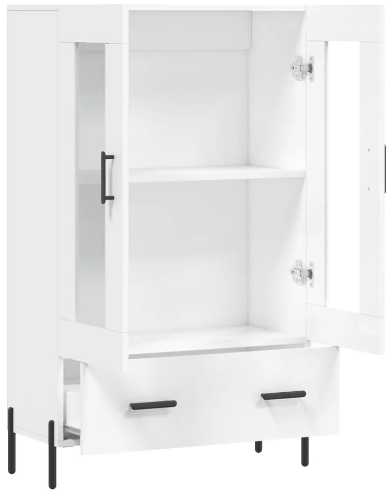 vidaXL Ντουλάπα Λευκή 69,5 x 31 x 115 εκ. από Επεξεργασμένο Ξύλο