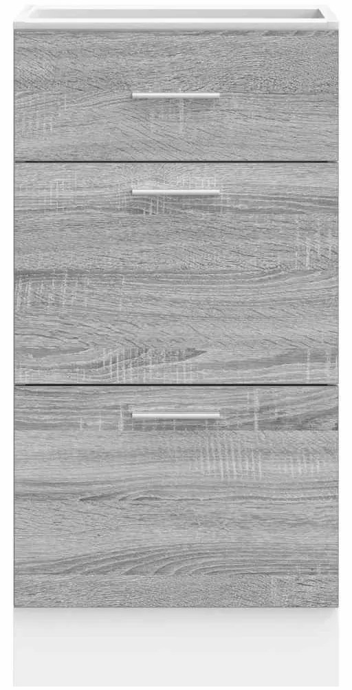 vidaXL κάτω ντουλάπι Lyon γκρι Sonoma 40x46x81,5 cm