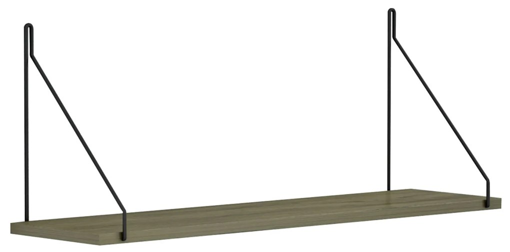 ΡΑΦΙ ΤΟΙΧΟΥ AGILAN ΜΕΛΑΜΙΝΗΣ HM9183.12 OLIVE GREY 72x20x27Y εκ. (1 Τεμμάχια)