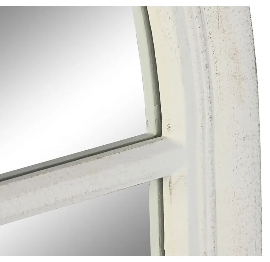 Τοίχο καθρέφτη Home ESPRIT Λευκό Παράθυρο 80 x 4 x 140 cm