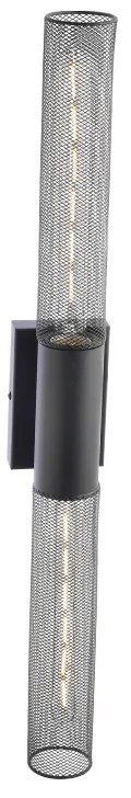 Απλίκα Τοίχου Aca Alcatraz OD602W72BK Black