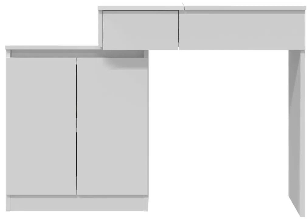 Μπουντουάρ με LED Λευκό 115x37x110,5 εκ. - Λευκό