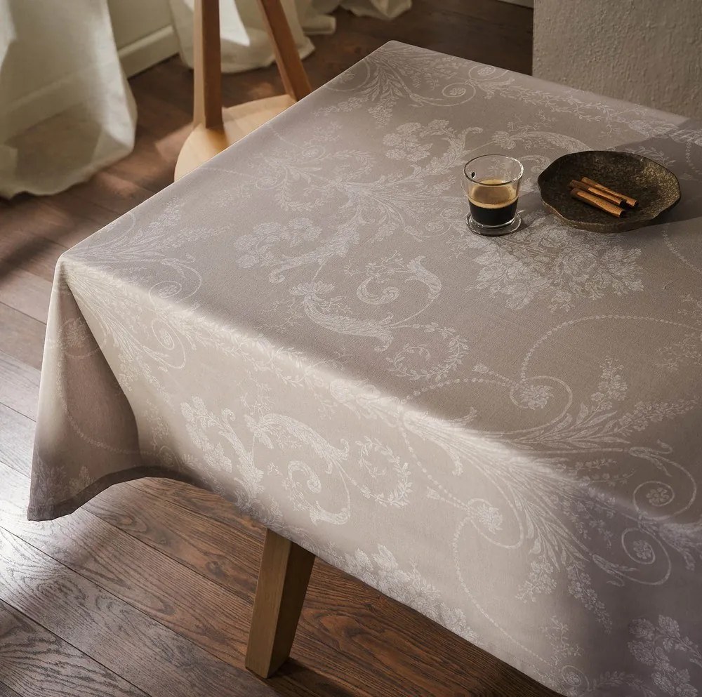 Τραπεζομάντηλο Whitney 531 Taupe Gofis Home 135X180cm Βαμβάκι-Πολυέστερ