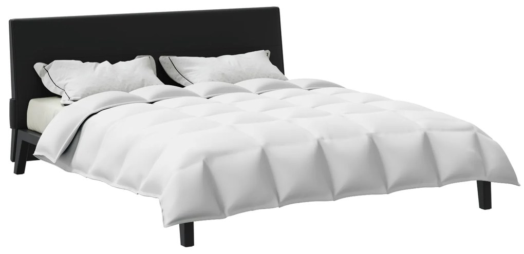 vidaXL Κουβέρτες & Πάπλωμα Λευκό 240 x 200 εκ. Πούπουλο