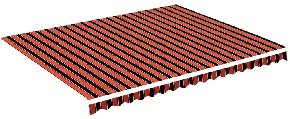 vidaXL Τεντόπανο Ανταλλακτικό Πορτοκαλί / Καφέ 4,5 x 3,5 μ.