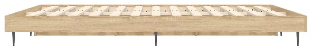 vidaXL Πλαίσιο Κρεβατιού Χωρ. Στρώμα Sonoma Δρυς 120x190 εκ. Επ. Ξύλο