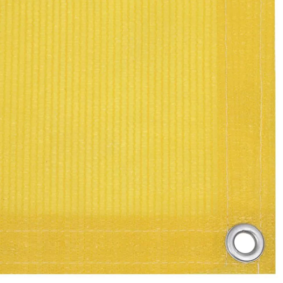 Διαχωριστικό Βεράντας Κίτρινο 120 x 400 εκ. από HDPE - Κίτρινο