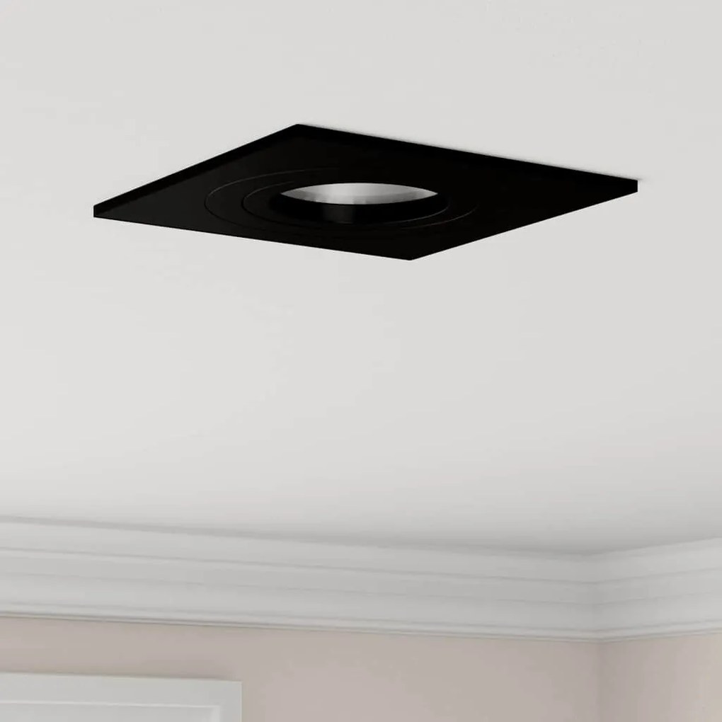 Spotlights με προβολείς 12 pcs Μαύρο 9 x 9 x cm Αλουμίνιο