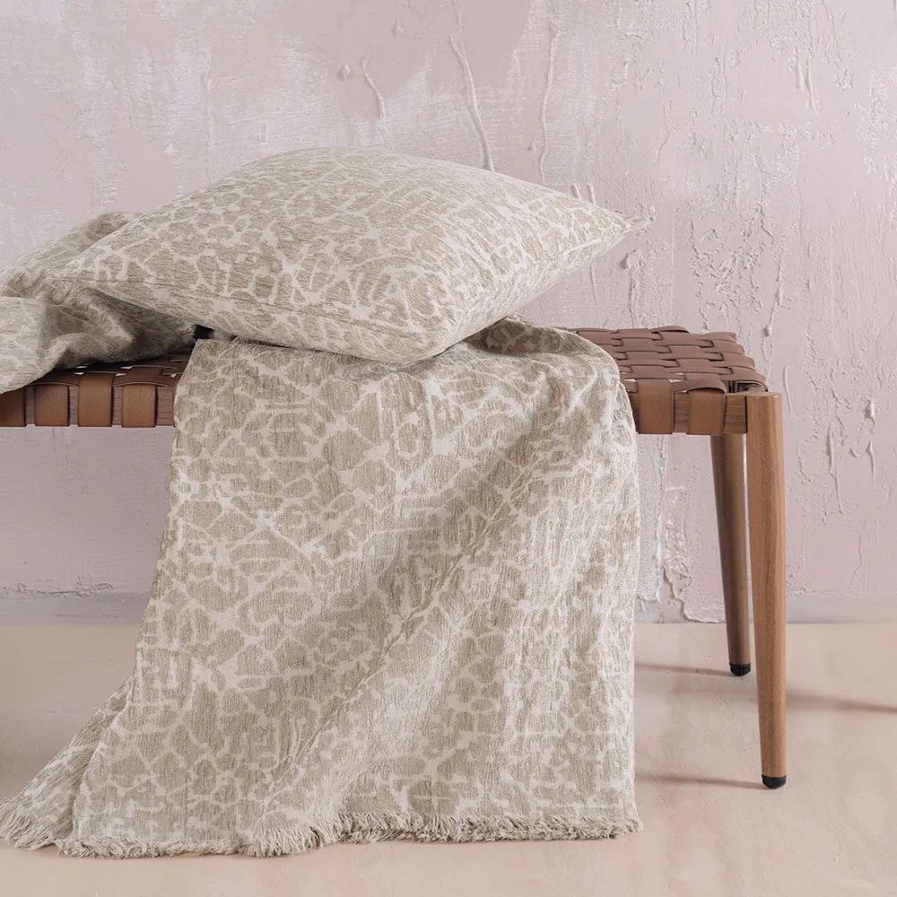 Ριχτάρι Wonder Beige Ρυθμός Διθέσιο 180x240cm Βαμβάκι-Chenille