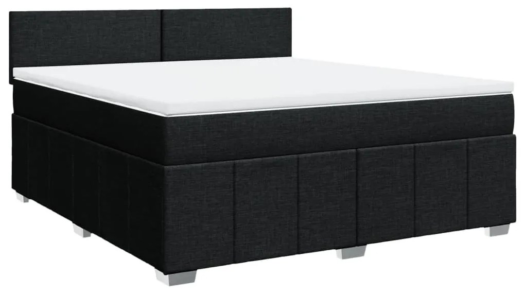 ΚΡΕΒΑΤΙ BOXSPRING ΜΕ ΣΤΡΩΜΑ ΜΑΥΡΟ 180X200 ΕΚ. ΥΦΑΣΜΑΤΙΝΟ 3287142