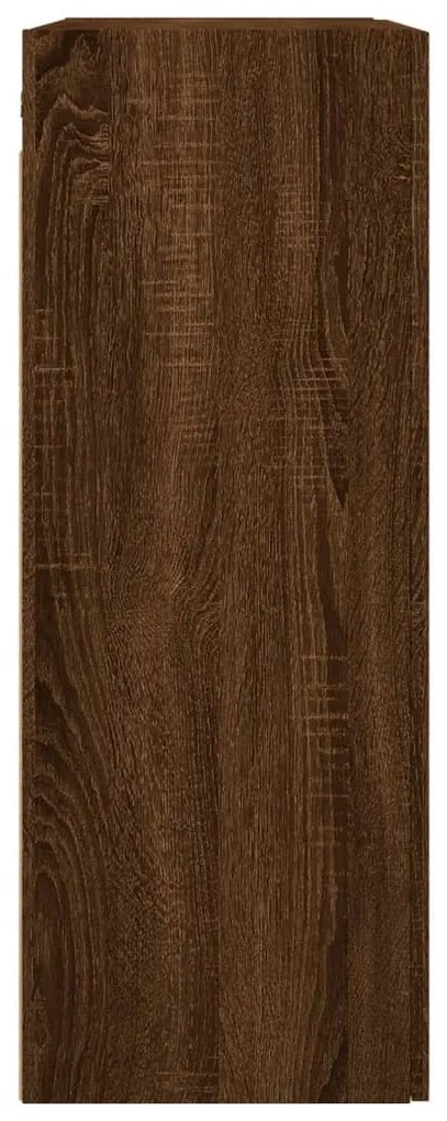 vidaXL Ντουλάπια Τοίχου 2 τεμ. Καφέ Δρυς 69,5 x 34 x 90 εκ.