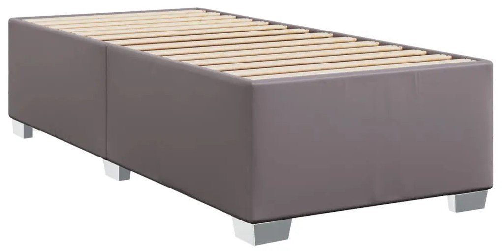 ΚΡΕΒΑΤΙ BOXSPRING ΜΕ ΣΤΡΩΜΑ ΓΚΡΙ 90X200 ΕΚ. ΑΠΟ ΣΥΝΘΕΤΙΚΟ ΔΕΡΜΑ 3293006