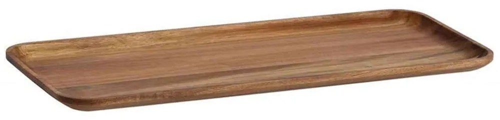 Πιατέλα Παραλληλόγραμμη Acacia AH-AX73025 40x17x2cm Brown Andrea House Wood