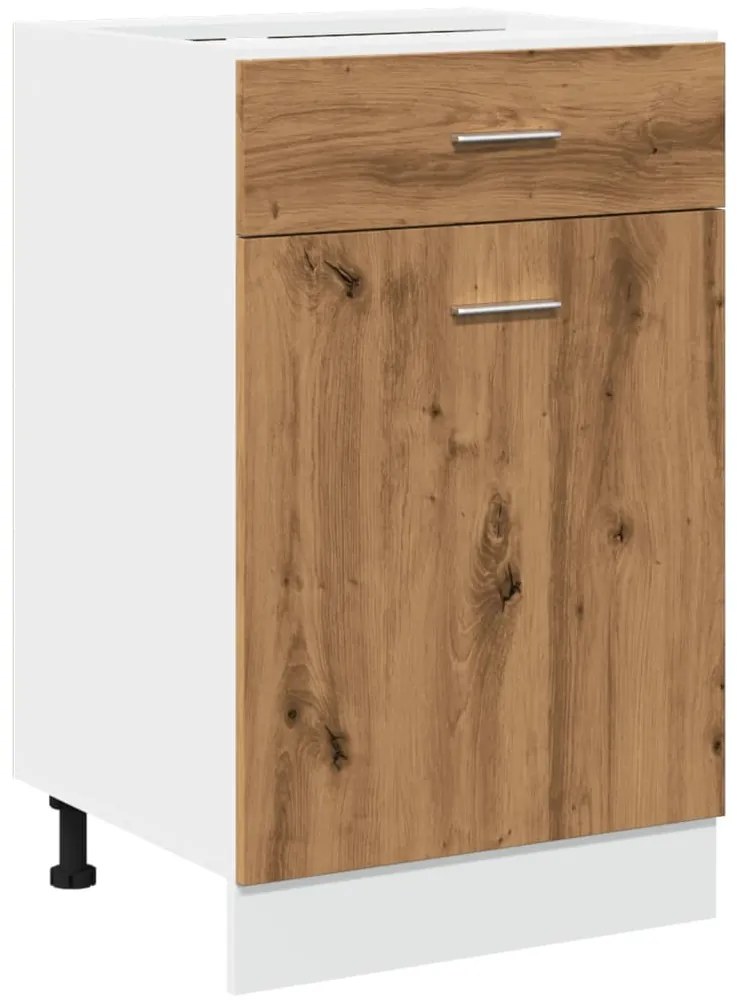 vidaXL Έπιπλο Με Συρτάρι Lyon Αρτισιανή Δρυς 50x46x81,5εκ.