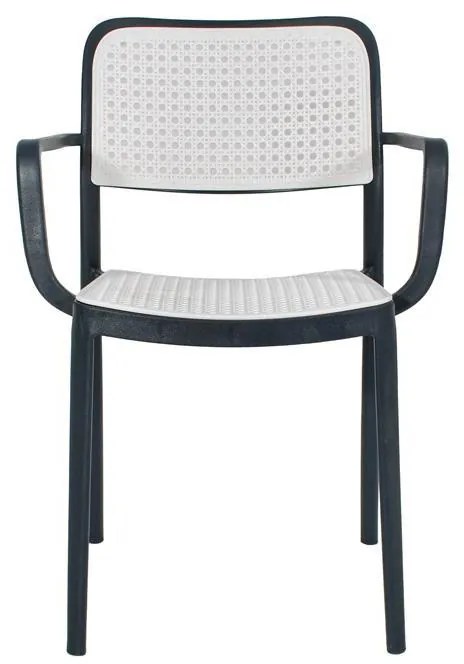 Καρέκλα Olesia Fylliana Ανθρακί - Γκρί 56x43x81 εκ. 56x43x81 εκ.
