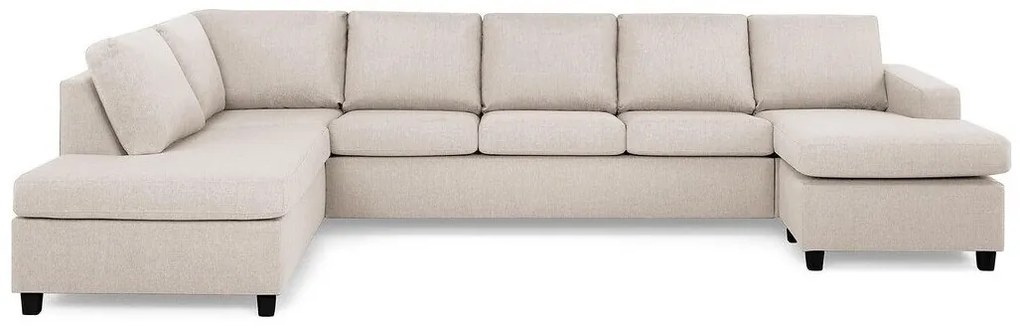 Γωνιακός Καναπές Scandinavian Choice C161, Ανοιχτό καφέ, 344x199x80cm