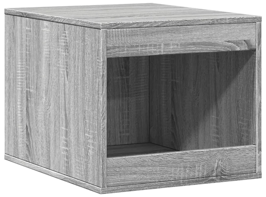 Τουαλέτα Γάτας Περίφραξη Γκρι Sonoma 47x59x42εκ Επεξεργασμ Ξύλο - Γκρι