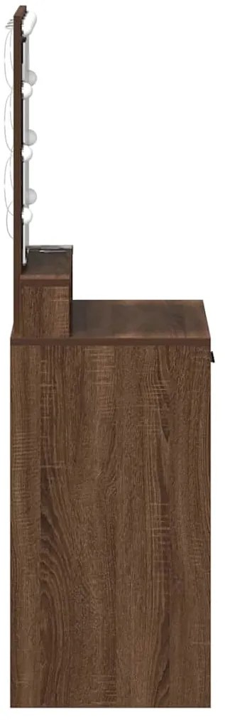 vidaXL Τραπέζι περιποίησης Καφέ 50 x 41 x 140 εκ. Επεξεργασμένο ξύλο