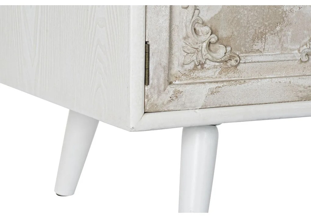 Τηλεόραση DKD Home Decor Λευκό Μπεζ 136 x 40,5 x 52 cm