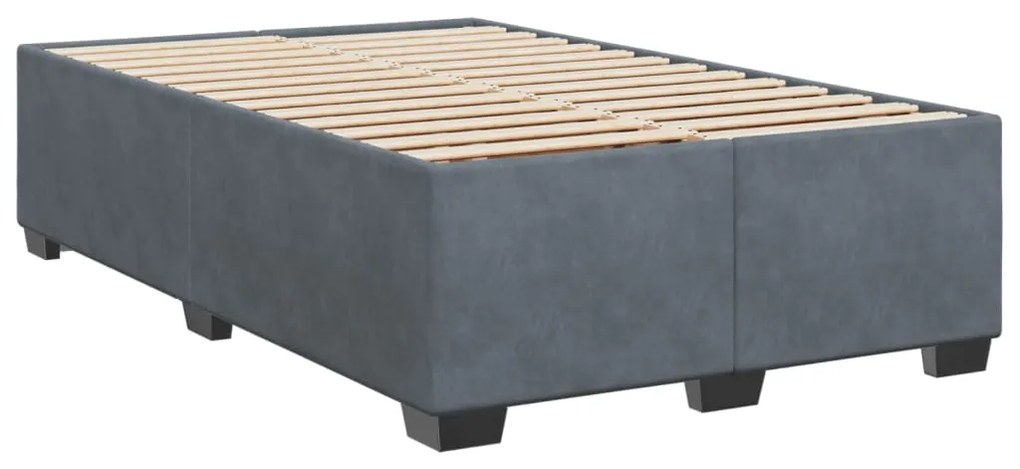 ΚΡΕΒΑΤΙ BOXSPRING ΜΕ ΣΤΡΩΜΑ ΣΚΟΥΡΟ ΓΚΡΙ 120X200 ΕΚ. ΒΕΛΟΥΔΙΝΟ 3288589