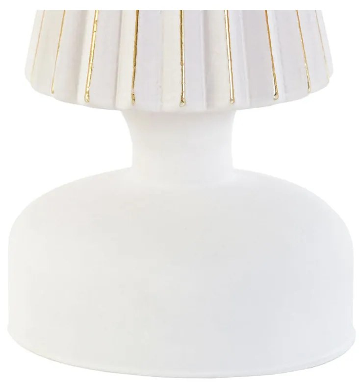 Χριστουγεννιάτικο Στολίδι DKD Home Decor Λευκό Χρυσό 9 x 9 x 25 cm (x2)