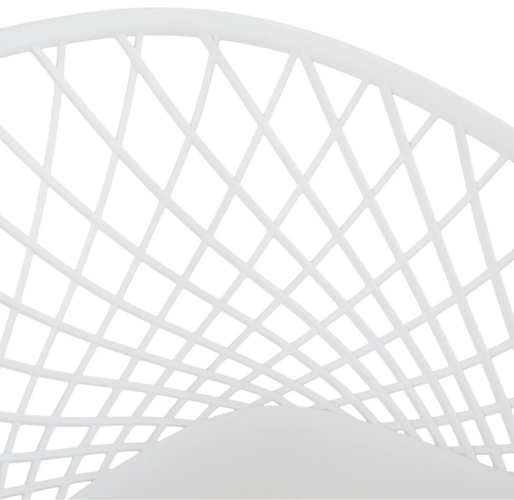 ΠΟΛΥΘΡΟΝΑ ΠΟΛΥΠΡΟΠΥΛΕΝΙΟΥ ΛΕΥΚΗ ΜΕ ΜΕΤΑΛΛΙΚΑ ΠΟΔΙΑ ΑΠΟΜΙΜΗΣΗ ΞΥΛΟΥ ARIADNE HM8001.01 62,5x56x80 εκ.