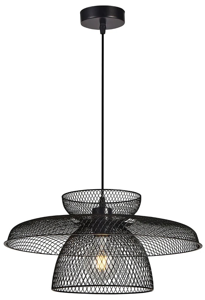 Φωτιστικό Οροφής Μονόφωτο Viokef Maronti Black 4304501