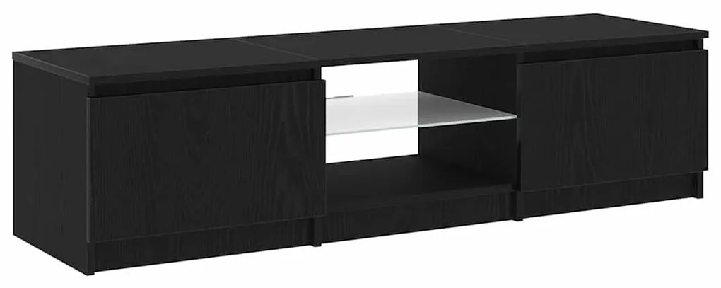 vidaXL Ντουλάπι TV Μαύρο 140 x 40 x 35.5 εκ. Επεξεργασμένο ξύλο
