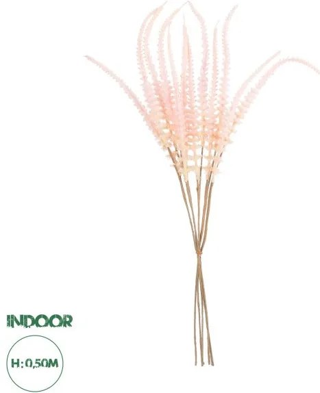 Artificial Garden PINK SAGE BOUQUET 21091 Τεχνητό Διακοσμητικό Μπουκέτο Στάχι Y50cm Ροζ Globostar-21091-Ροζ 21091