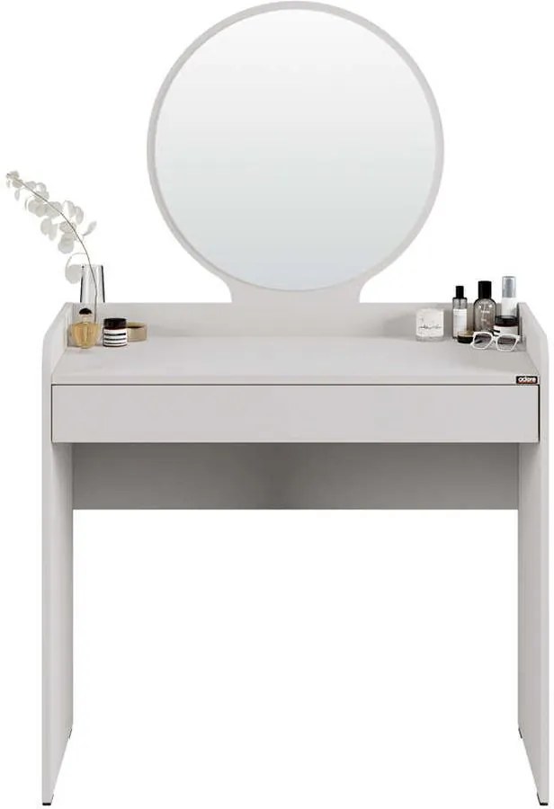 Τουαλέτα- μπουντουάρ Curve χρώμα λευκό του πάγου 90x142x47cm