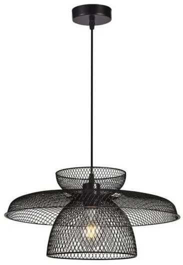 Κρεμαστό Φωτιστικό Οροφής E27 40W IP20 Maronti Viokef-4304501-Μαύρο 4304501