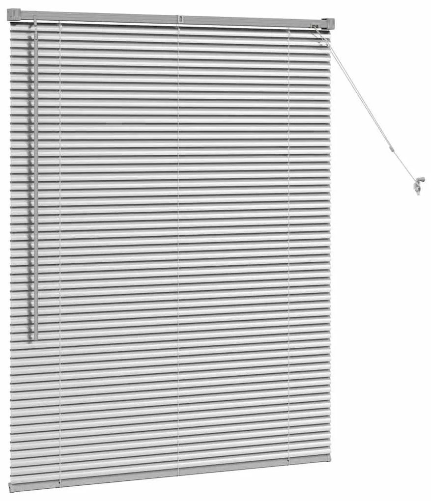 vidaXL Ρολό Παραθύρου με κουρτίνες Ασημί 105 x 130 cm Αλουμίνιο