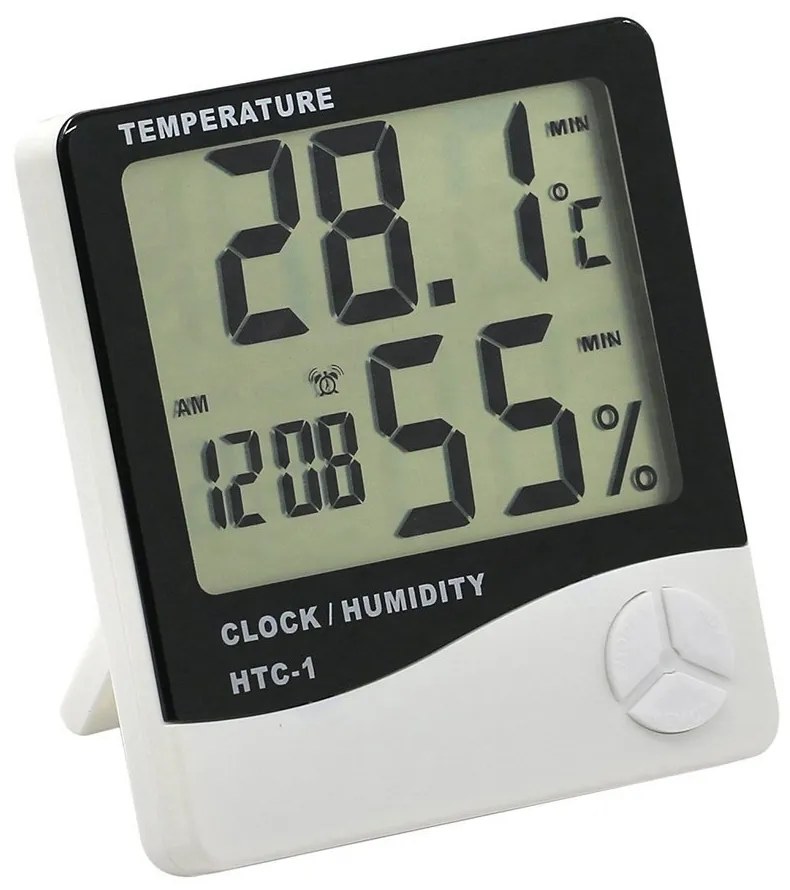 Θερμόμετρο - Υγρόμετρο HTC-1 - Clock humidity