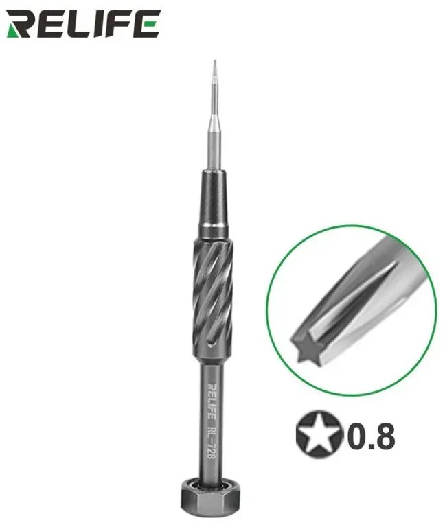 Relife RL-728 2D Extra Hard Anti-slip Screwdriver with Strong Magnetic for Mobile Phone Repair Disassembly