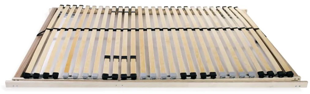 vidaXL Τελάρο Κρεβατιού με 28 Σανίδες & 7 Ζώνες 100 x 200 εκ.