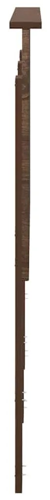 vidaXL Κεφαλάρι με κεφαλάρι Καφέ δρυς 120 cm Επεξεργασμένο ξύλο