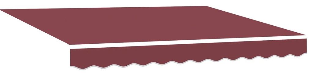 vidaXL Σκηνίτσα Αναδιπλούμενη Μπορντό 350 x 200 cm