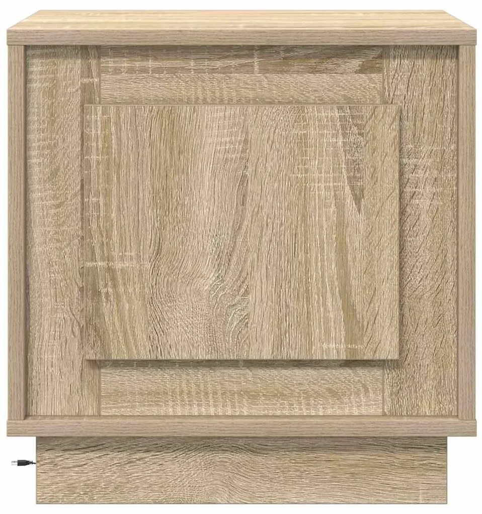vidaXL Κομοδίνο με Sonoma Δρυς 44 x 34.5 x 45 εκ Επεξεργασμένο ξύλο