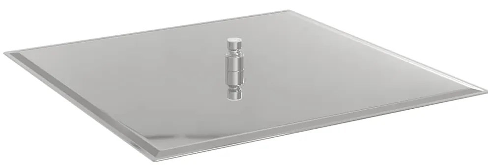 vidaXL Κεφαλή Nτους Βροχή Τετράγωνη 50x50 εκ. Ανοξείδωτο Ατσάλι 304
