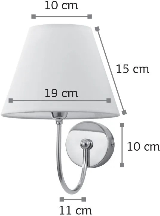 Απλίκα τοίχου InLight 43022-Μπρονζέ