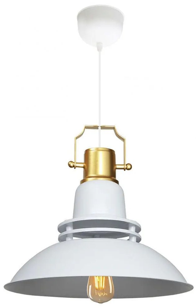 Φωτιστικό Οροφής 780SGN4611 Φ34,5x120cm 1xE27 40W White-Gold Opviq