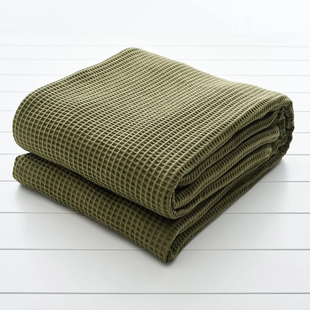 Κουβέρτα 1080 Πικέ Olive Vesta Home Υπέρδιπλo 240x250cm 100% Βαμβάκι