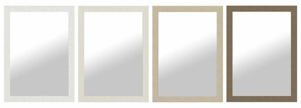 Τοίχο καθρέφτη DKD Home Decor Καφέ Μαύρο Σκούρο γκρίζο Ελεφαντόδοντο 70 x 2 x 97 cm (4 Μονάδες)