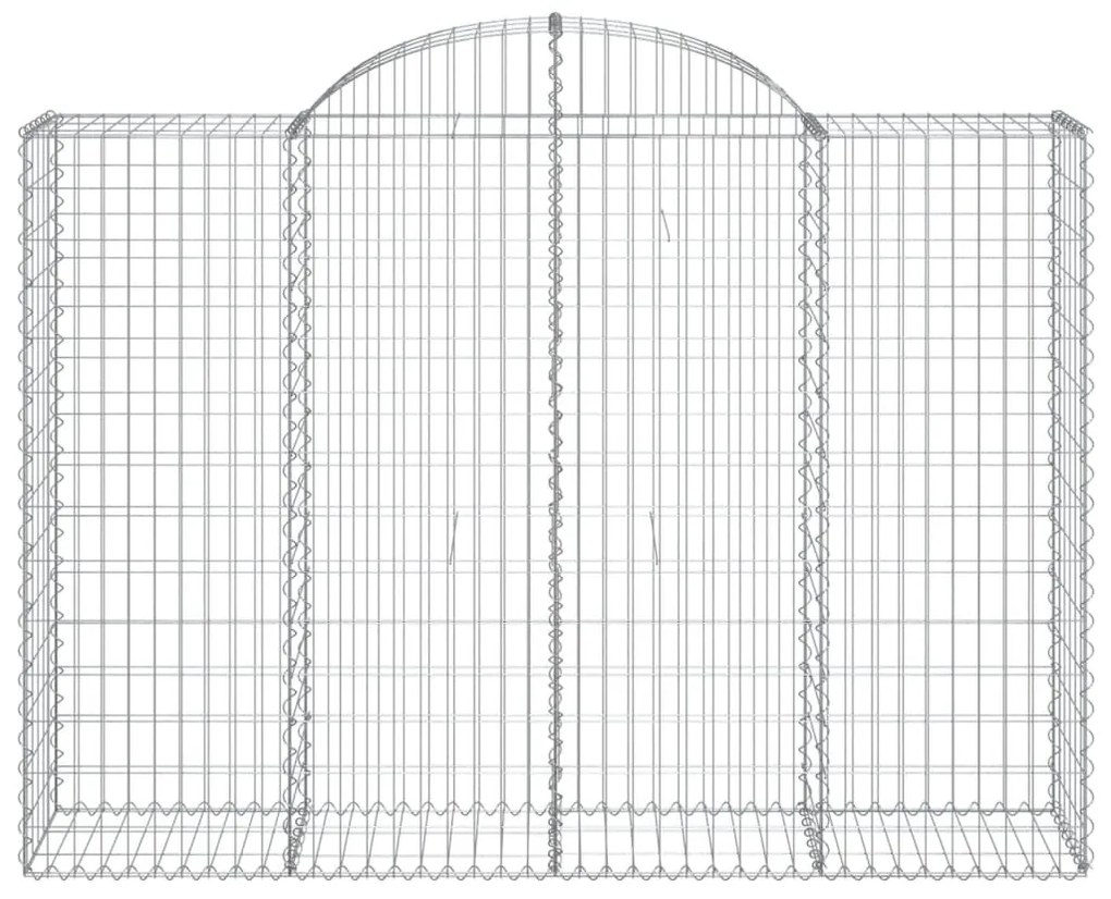 vidaXL Συρματοκιβώτια Τοξωτά 13 τεμ. 200x50x140/160 εκ. Γαλβαν. Ατσάλι
