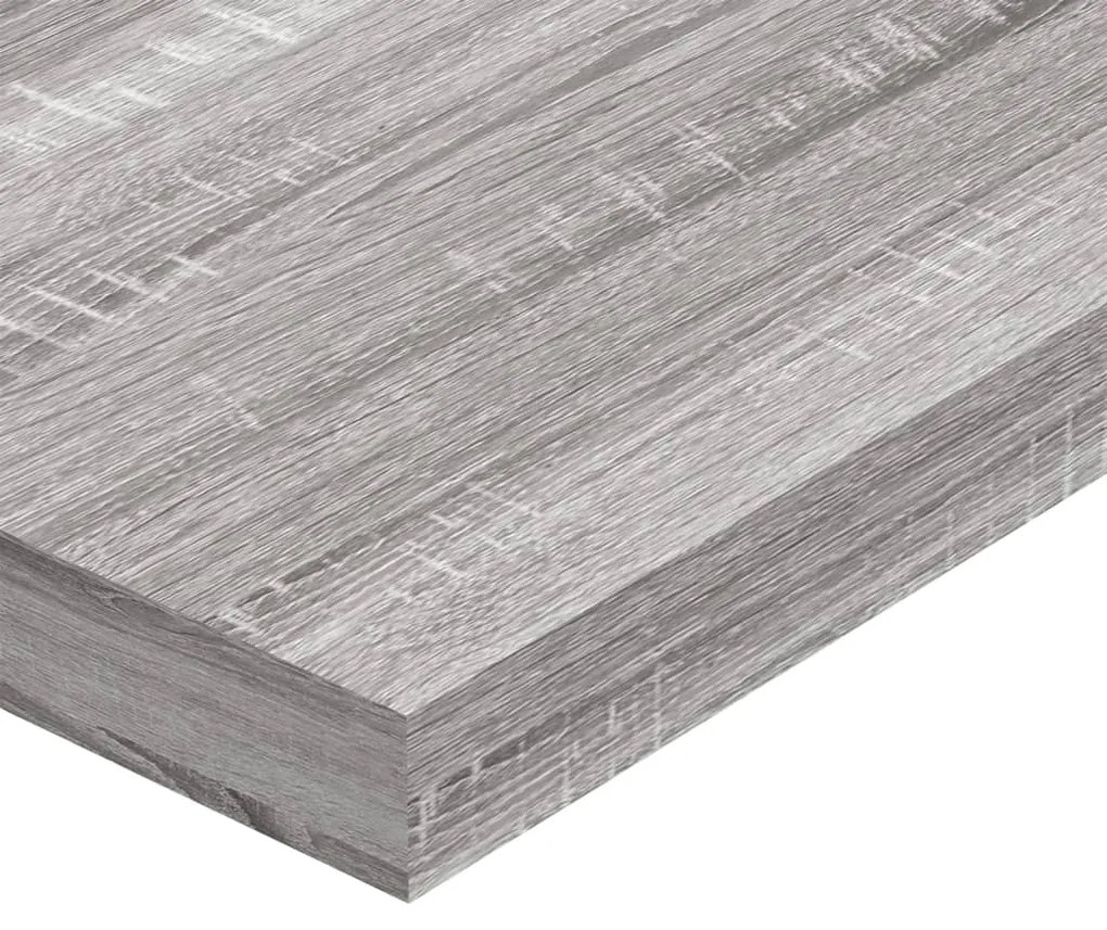 vidaXL Ράφια Τοίχου 4 τεμ. Γκρι Sonoma 100x10x1,5 εκ. Επεξεργ. Ξύλο