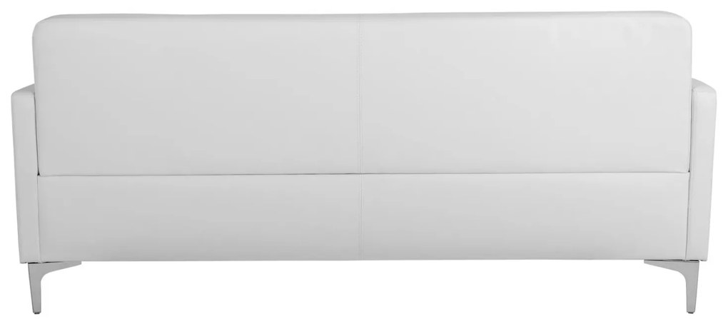 Καναπές Τριθέσιος NELLIE με PU Λευκό 163x71x71Υ εκ. 163x71x71 εκ.