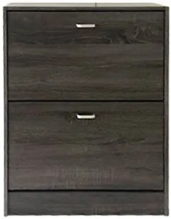 VELCO Pro Systems ΠΑΠΟΥΤΣΟΘΗΚΗ ME ΔΥΟ ΠΟΡΤΕΣ-ΑΕΡΙΖΟΜΕΝΗ ΠΛΑΤΗ 63x24x80 εκ  ΓΚΡΙ ΟΞΙΑ velco-63-35242-30