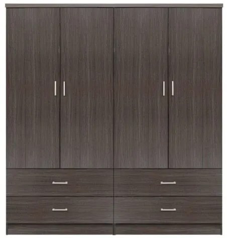 ΣΕΤ 2 ΤΜΧ ΝΤΟΥΛΑΠΑ 4ΦΥΛΛΗ ΜΕ 4 ΣΥΡΤΑΡΙΑ ZEBRANO 160X42X181 HM11349.01