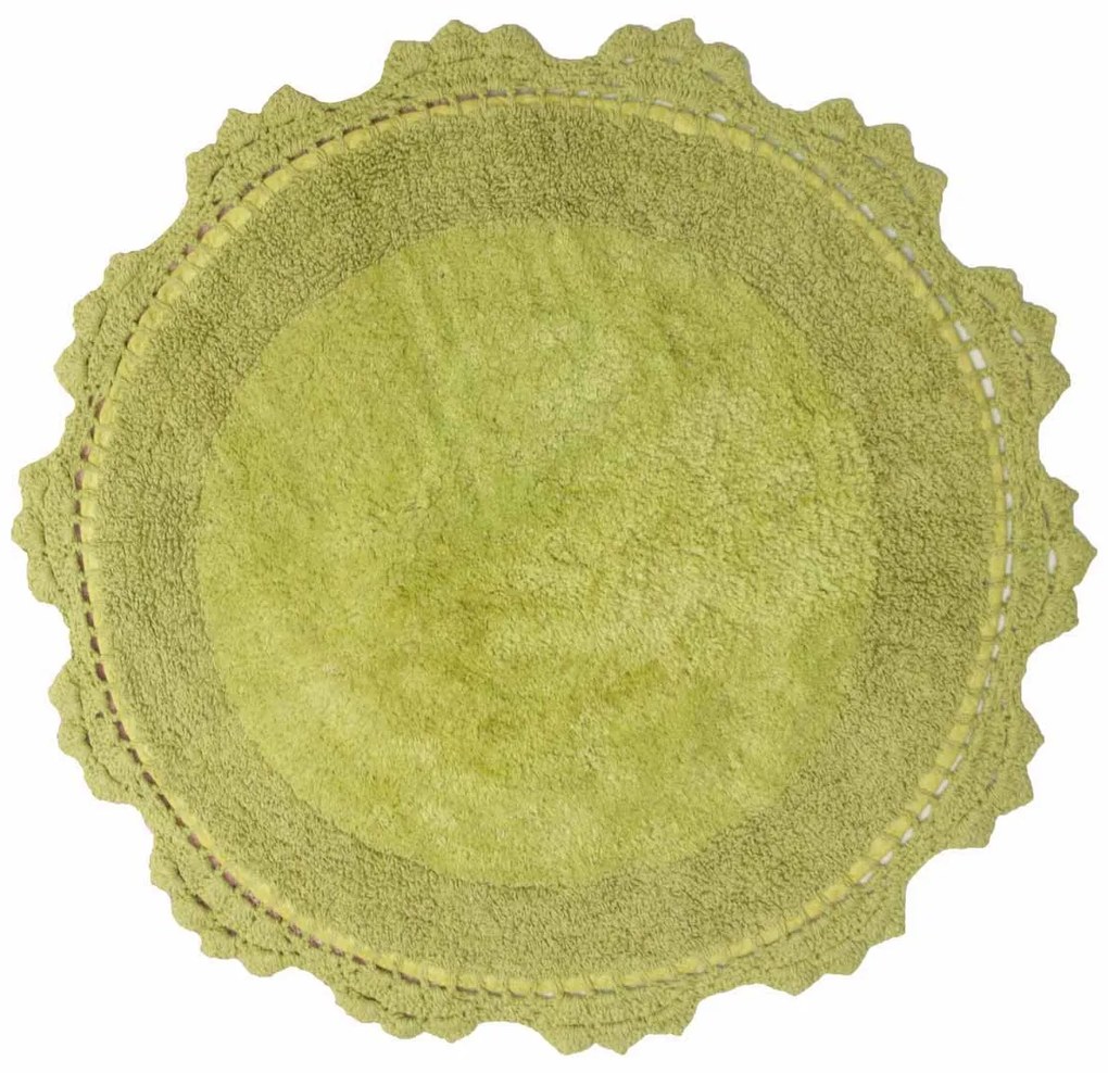 Πατάκι Μπάνιου (Φ60) Anna Riska Lace Green Apple
